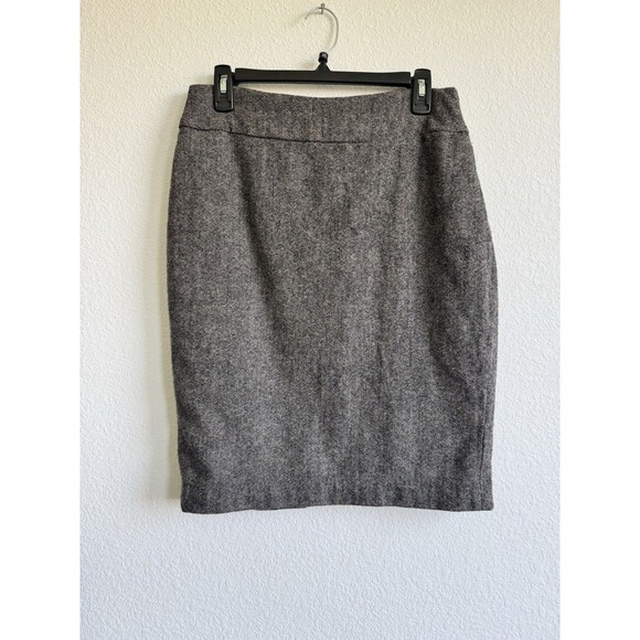 Cabi Women's Gray Wool Blend Tweed Pencil Skirt Lined Career Size 6 - Picture 1 of 10